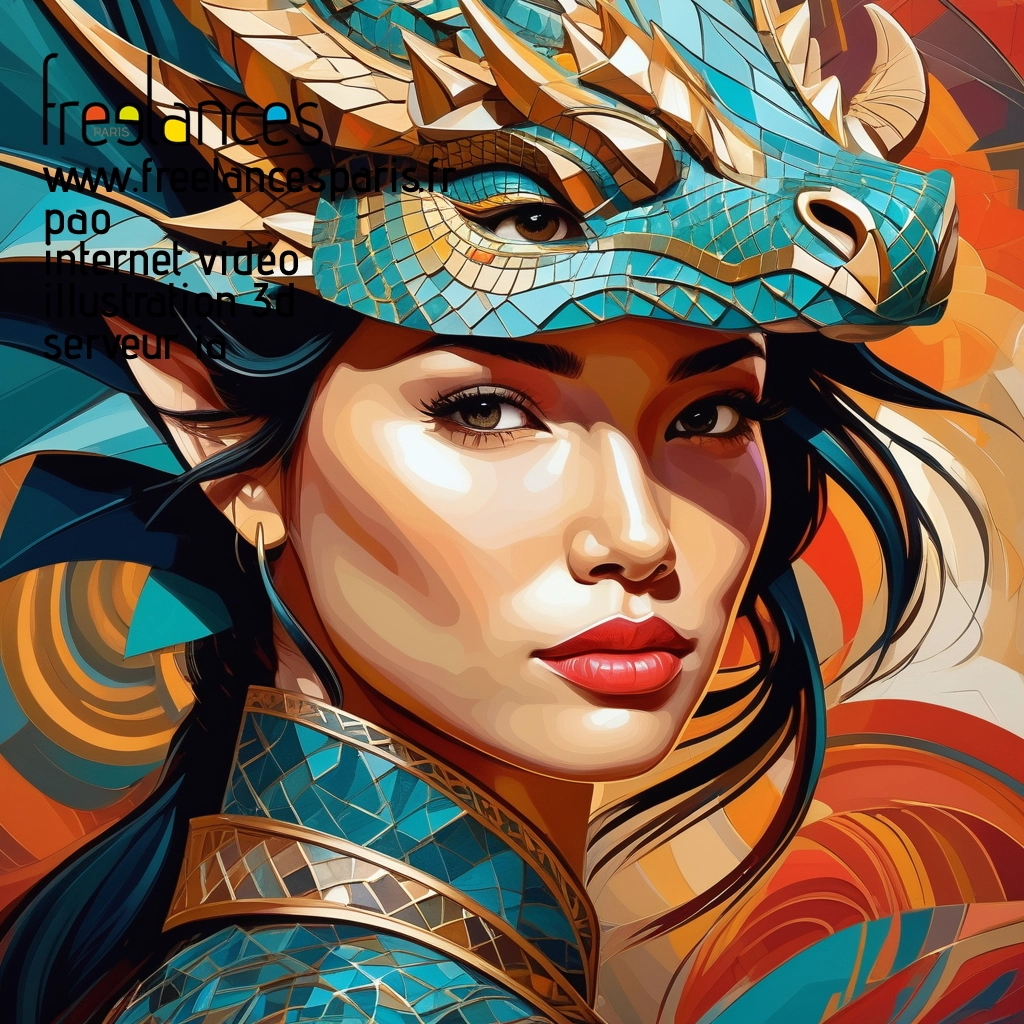 Pao mise en page internet vidéo illustration 3d serveur IA générative AI freelance paris studio de création magazines v2bjnb80